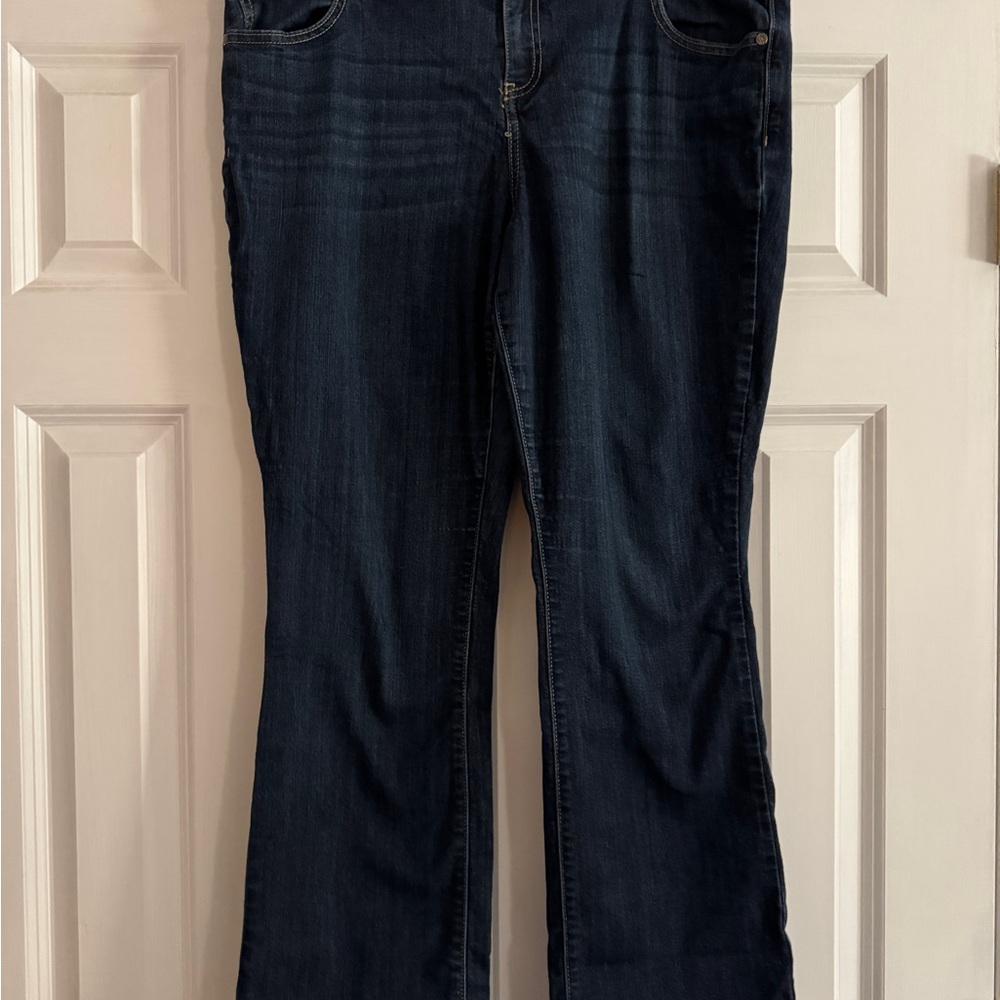 Simply Vera Vera Wang Dark Blue Boot Cut Jeans
